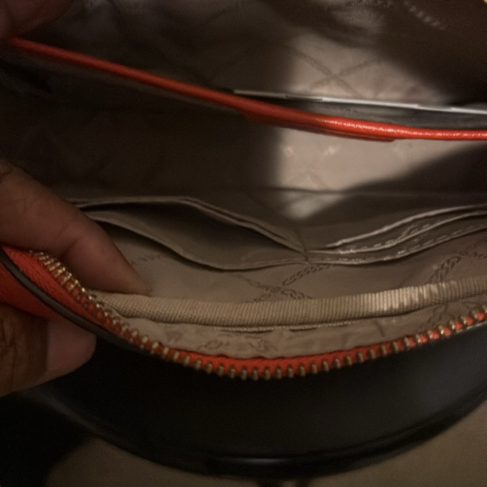 EUC Michael Kors Vibrant Orange Crossbody Bag - Picture 5 of 6